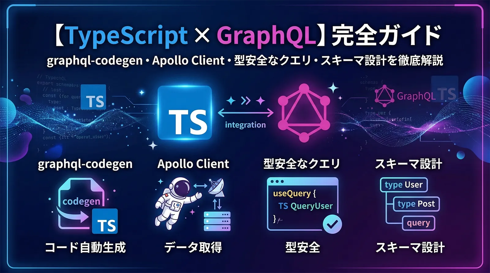 【TypeScript × GraphQL】完全ガイド｜graphql-codegen・Apollo Client・型安全なクエリ・スキーマ設計を徹底解説