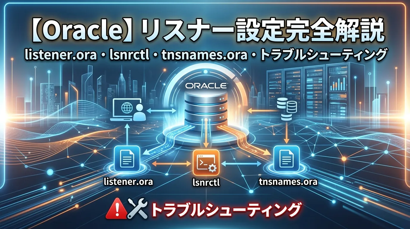 【Oracle】リスナー設定完全解説｜listener.ora・lsnrctl・tnsnames.ora・トラブルシューティング