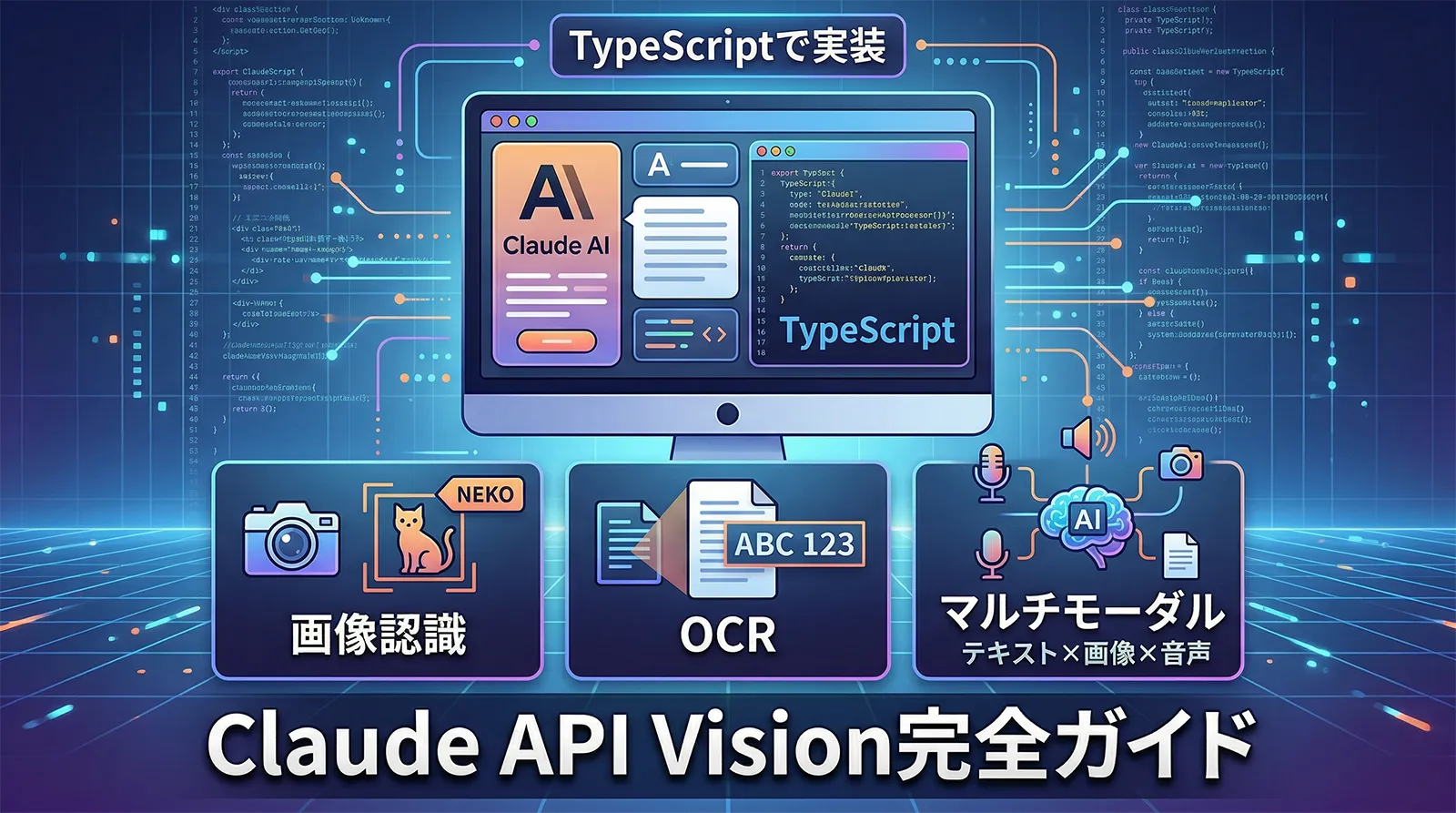 Claude API Vision完全ガイド｜TypeScriptで画像認識・OCR・マルチモーダル処理を実装する方法