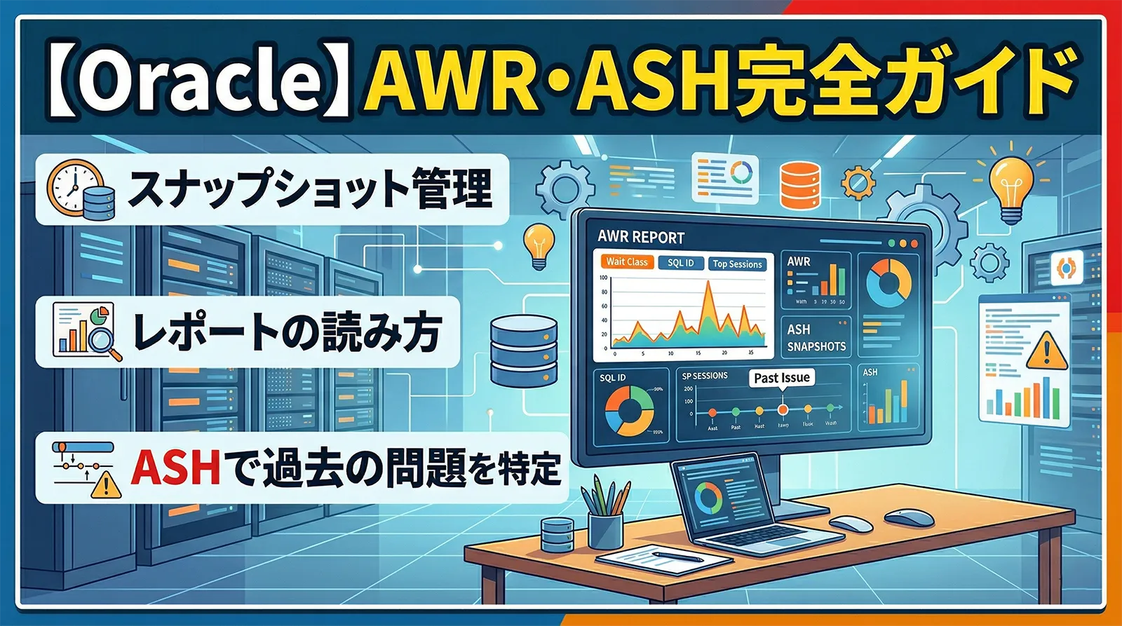 【Oracle】AWR・ASH完全ガイド｜スナップショット管理・レポートの読み方・ASHで過去の問題を特定する方法まで解説