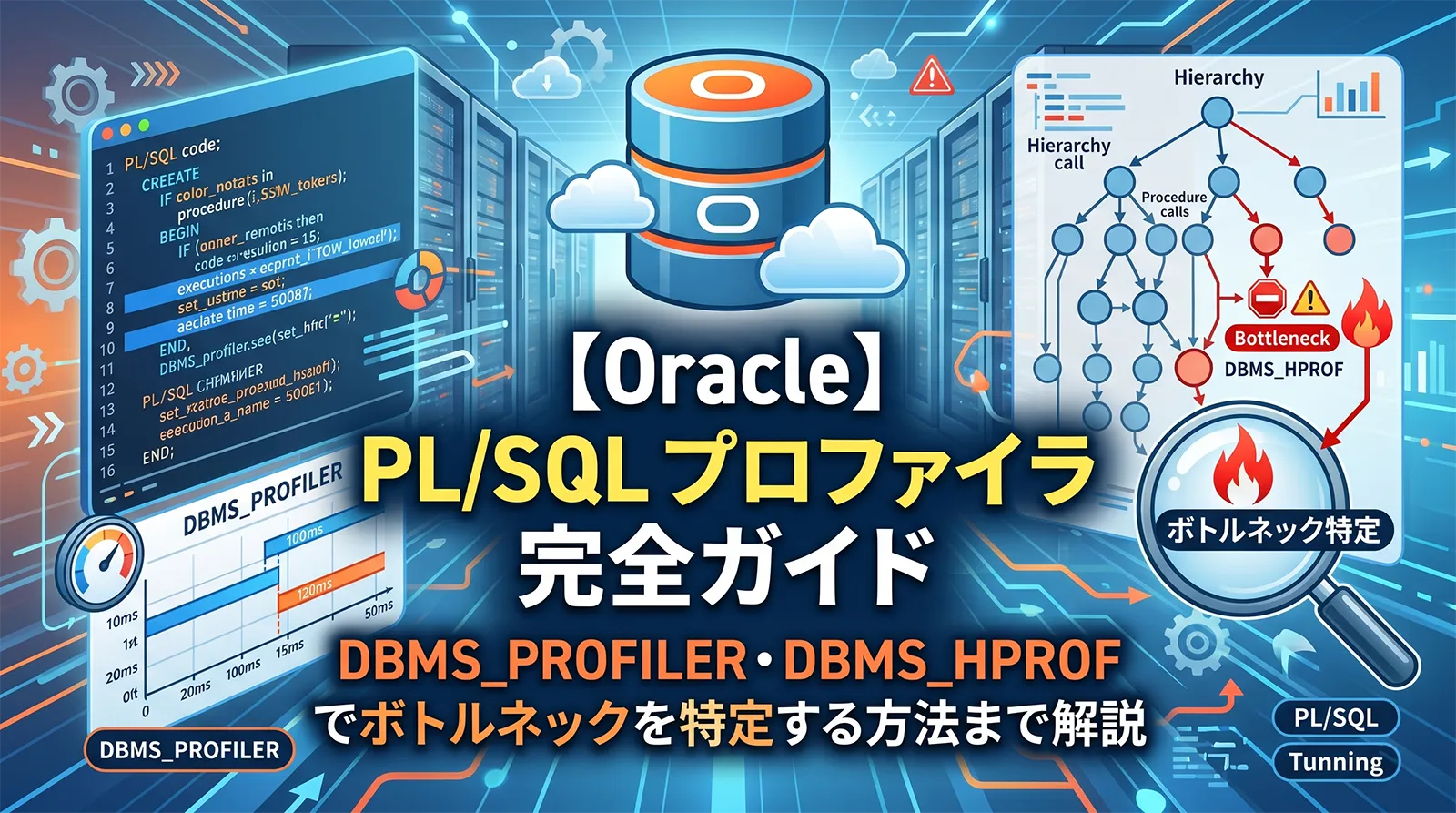 【Oracle】PL/SQL プロファイラ完全ガイド｜DBMS_PROFILER・DBMS_HPROF でボトルネックを特定する方法まで解説