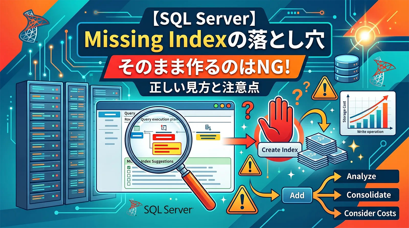 【SQL Server】Missing Indexの見方｜不足インデックス提案をそのまま作ってはいけない理由
