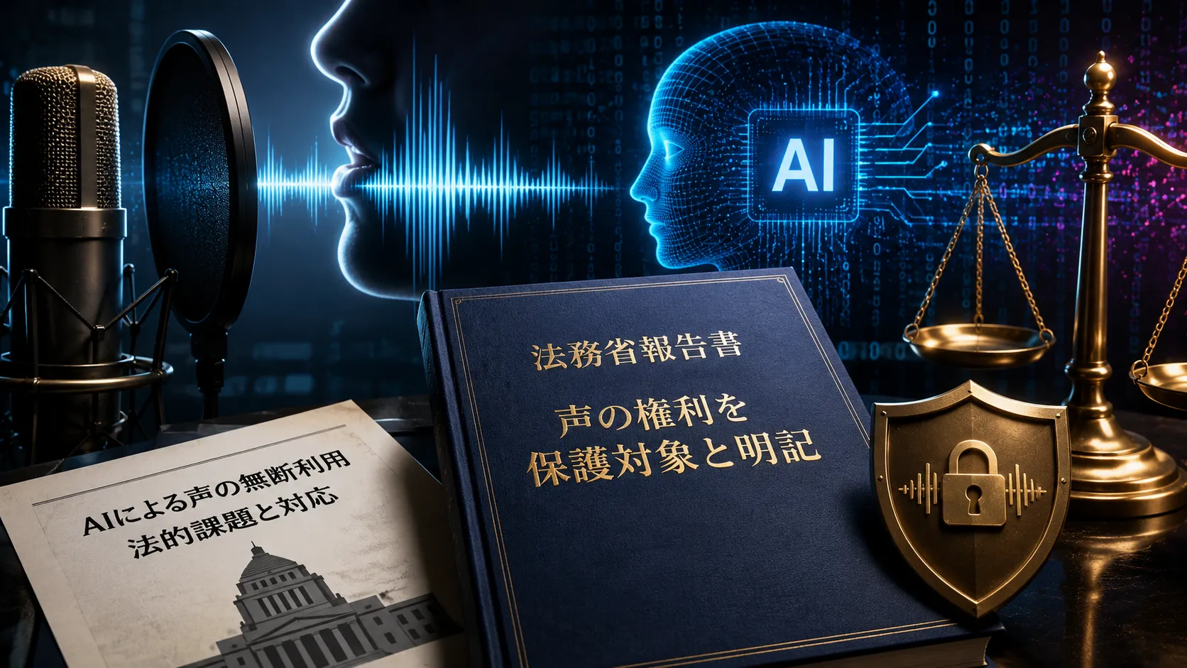 AIで声を無断利用されたら？ 法務省が「声の権利」を保護対象と明記｜報告書は8月公表へ