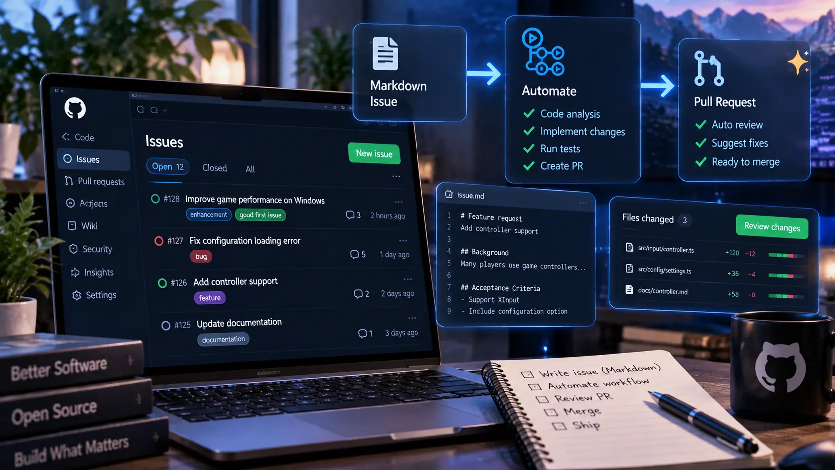 GitHub Agentic Workflowsの使い方｜MarkdownでIssue管理・PRレビューを自動化する方法【2026年版】